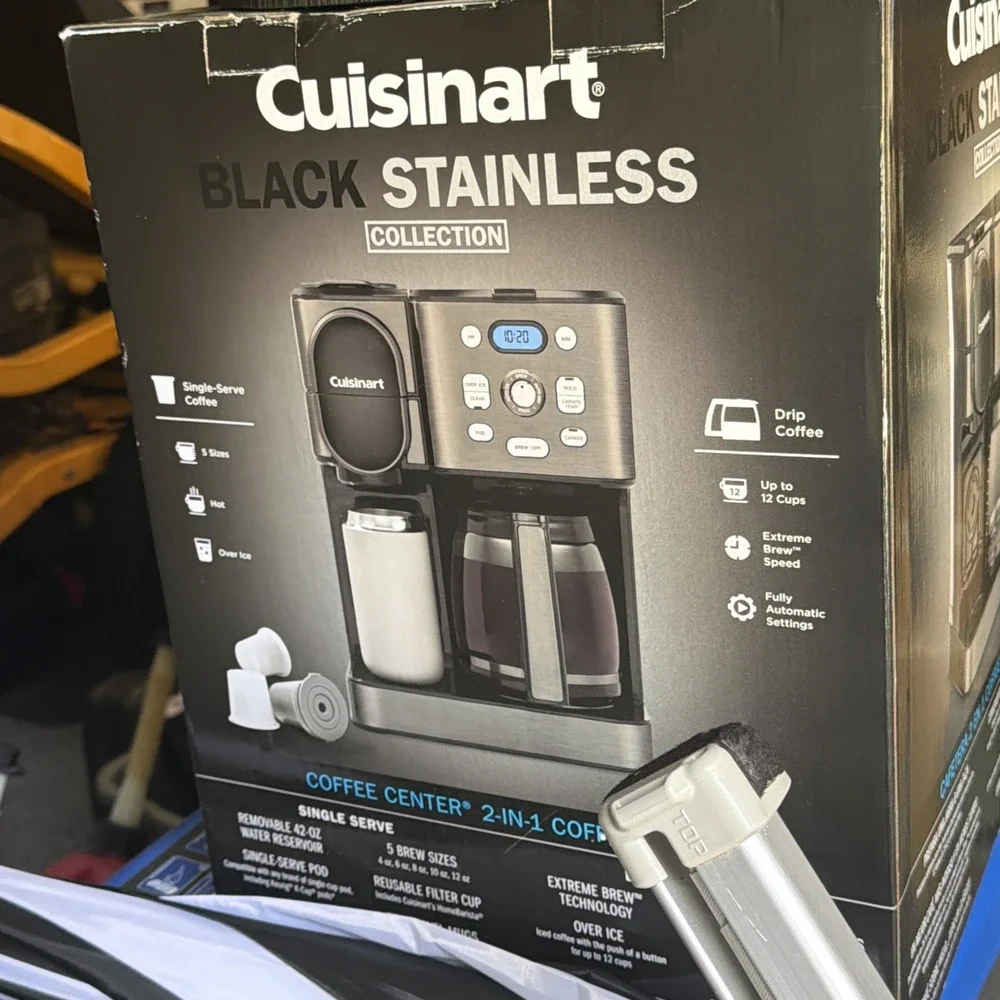 Cuisinart GB- SS15BKSP1ESP 12 Cup Coffeemaker Brewer Black Stainless